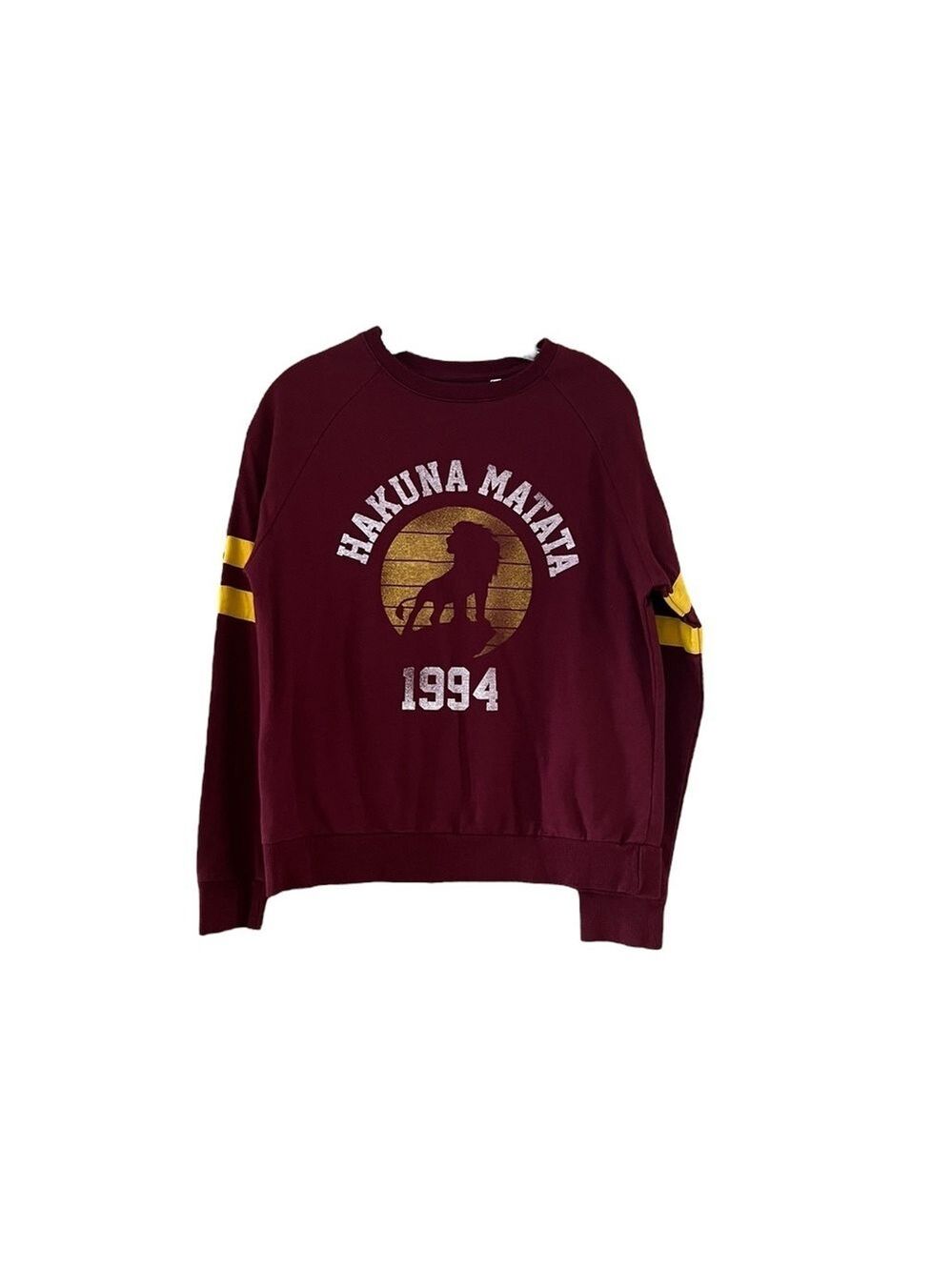 Disney Maroon Sweatshirt Hakuna Matata